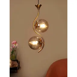 GAUVIK Gold-Toned Glass Ceiling Lamp-picture-56