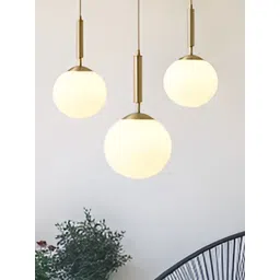 GAUVIK Gold-Toned Glass Ceiling Lamp-picture-41