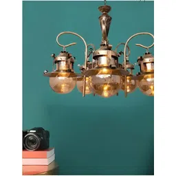GAUVIK Gold-Toned Glass Ceiling Lamp-picture-44