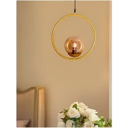 GAUVIK Gold-Toned Glass Ceiling Lamp-picture-28