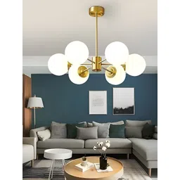 GAUVIK Gold-Toned Glass Ceiling Lamp-picture-49