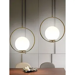 GAUVIK Gold-Toned Glass Ceiling Lamp-picture-15