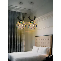 GAUVIK Green & Blue Printed Ceiling Lamp-picture-25