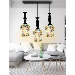 GAUVIK Green & Blue Printed Glass Ceiling Lamp-picture-24