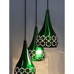 GAUVIK Green Textured Aluminium Ceiling Lamp-picture-33