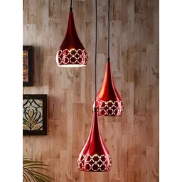 GAUVIK Maroon Textured Aluminium Ceiling Lamp-picture-25