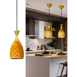 GAUVIK Mustard Textured Aluminium Ceiling Lamp-picture-21