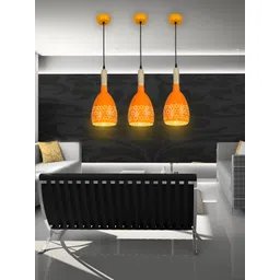 GAUVIK Orange Textured Aluminium Ceiling Lamp-picture-42