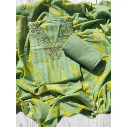 GC 80 BY GAURI COLLECTION Floral Printed Thread Work Pure Cotton Unstitched Dress Material-picture-22