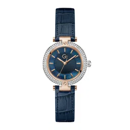 GC Women Embellished Dial & Leather Textured Straps Analogue Watch- Z22003L7MF-picture-10
