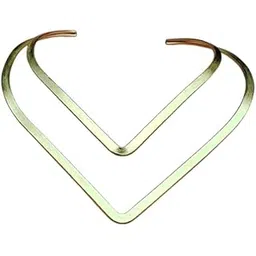 gd trendz Brass Metallic Choker - Brass Plated Adjustable Necklace for Women - Elegant Minimalist Fashion Jewelry-picture-58