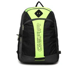 Gear Unisex Black & Green Colourblocked Backpack-picture-34