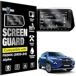Gear Guard Screen Protector For Maruti Suzuki Fronx Car Accessories 9"inch Infotainment System Protection Film - Clear-picture-23