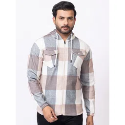 GEE 5 Men Checked Woollen Sporty Jacket-picture-35