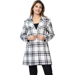 gee 5 Imported Bonding Tweed Striped Coat For Women image 1