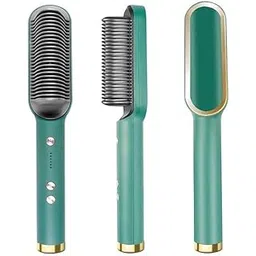 Geek Lab 2in1 Hair Straightener & Curler Brush, Hair Straightening Iron With Built-in Comb, Fast Heating & 6 Temp Settings & Anti-Scald, Perfect For Home Hair Styler-image-20