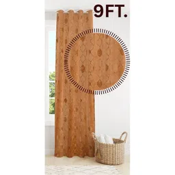 GEET CREATIONS Gold-Toned Room Darkening Long Door Curtain-picture-31