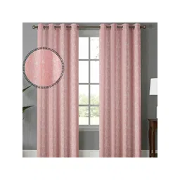 GEET CREATIONS Rose Gold Set of 2 Room Darkening Door Curtain-picture-23
