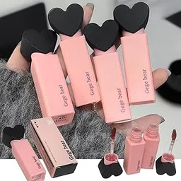 Gege Bear Dreamy Sweet Velvet Lip Glaze | Light Brown & Pink Lipstick for Women | Matte Finish Long Lasting Combo Set | Lips Serum for Dark Lips Meets Moisturizer with Glossy Tint Option (06# Bagel Cookies, 2.5g)-picture-14