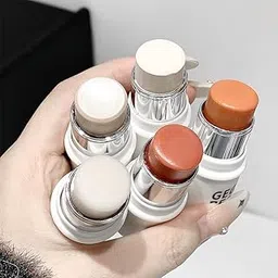 Gege Bear Smart Water Sensory High Light Stick | Makeup Highlighter for Women | Aesthetic Highlighters Pastel Collection | Long-Lasting Glow | Moisturizer Formula for Teen Girls Women Skin | Cute Pastel Color Shades Set (01# Boiled Water, 3.8g)-picture-23