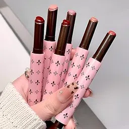 Gege Bear Translucent Lip Glaze | Non-Sticky Moisturizing Lips Tint | Nude Dream Coffee Peach Raspberry Shades Collection | Multi-Occasion Beauty Essential for Modern Girls | Long-Wear Glossy Solid Lipstick | Cute Pink Star Pattern Packaging | Waterproof Long Lasting Lip Gloss (02# Peach Heart Barley, 1.8g)-picture-10