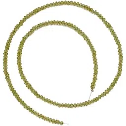 gehna jaipur 3 MM Peridot Gemstone Round Faceted Bead String NS1289-picture-30