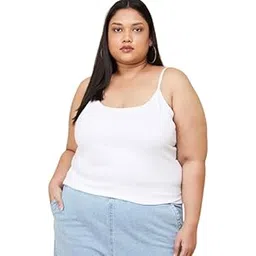 geifa Camisole for Women Tank Tops Cool Comfort Fabric Solid Sleeveless Slimming Layering Adjustable Strap Pack of 1-picture-38