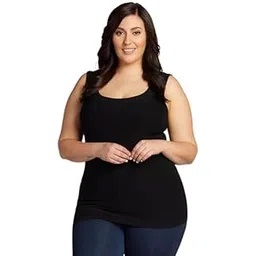 geifa Women Tummy Control Shapewear Compression Tank Tops for Women Seamless Round Neck Body Shaper Athletic with Running Shirt Pack of 1 (4XL, Black)-picture-35