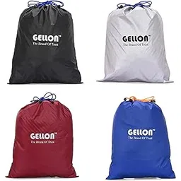 gellon 4 Pc Water Proof in Umbrella Cloth Shoes Bag for Travel & Storage Travel Organizer for Women & Men Travel Accessories Shoes Cover Pouch Transparent Shoes Bag for Travel Essentials in 4 Colors-picture-15