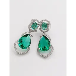 Gemron Jewel Oval Drop Earrings-picture-13