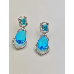 Gemron Jewel Oval Drop Earrings-picture-39