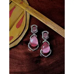 Gemron Jewel Oval Drop Earrings image 1