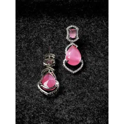 Gemron Jewel Oval Drop Earrings image 5
