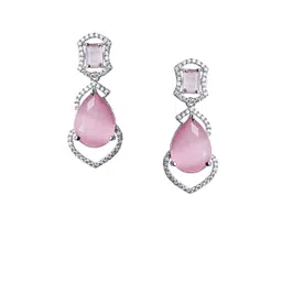 Gemron Jewel Oval Drop Earrings image 4