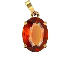 Gomed Pendant Locket Natural and Certified 9.00 Carat Hessonite Garnet (Gomed) Astrological Gemstone Stone for Men and Women-image-42