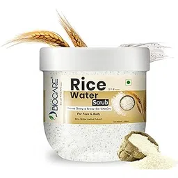 Gems24 Biocare Rice Water Face & Body Scrub (200ml) -gently exfoliates, removing dead skin cells -Men & Women-picture-14