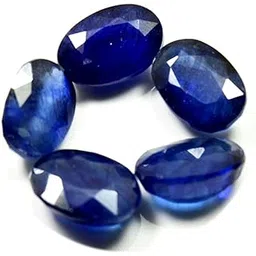 gemsonclick Natural Blue Sapphire at Wholesale Lot (Rs 225/carat) Fine Quality Faceted Oval Shape नीलम Loose Gemstone for Reselling Astrologers Jewellers Crystal Healing Kanya Rashi Virgo Zodiac Sign-picture-29