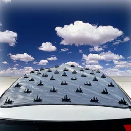 generic AUTOUNIKO Car Roof Protective Spike Cover, Universal Fit for Sedan, SUV, Van, Pickup, Anti-Animal Deterrent image 1