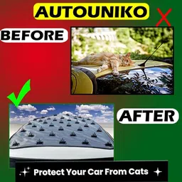 generic AUTOUNIKO Car Roof Protective Spike Cover, Universal Fit for Sedan, SUV, Van, Pickup, Anti-Animal Deterrent image 4