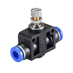 GENERIC 6 mm  Pneumatic Brass Flow Control Valve Connector-Black&Blue-picture-32