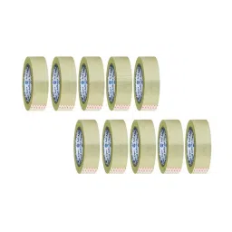GENERIC Adhesive BOPP Tape 24 mm (1 inch) 65 m (42 Micron) Transparent (Pack of 10)-picture-47