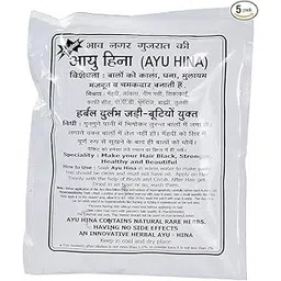 generic AYU HINA Henna, Black Naturals Original Bhavnagar Henna Mehndi 40gm (Pack of 8)-picture-24