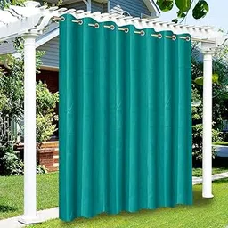 generic Duronet- HDPE Fabric Solid Sun Blockage (85-90%) Heat & Uv Protection SS Eyelete Outdoor Balcony Curtains (Green 9.5X7 Feet) Pack of 1-picture-19