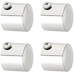 generic Elite Heavy Stainless Steel Decorative Round Curtain Rod End Cap Finials for Door and Window 1 Inch Curtain Rod Accessories- 4pcs-picture-15