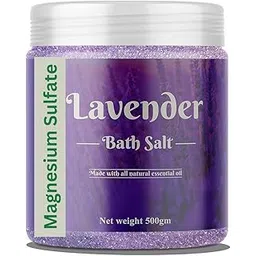 generic Epsom Salt Infused With Lavender Essential Oil For Bath, Foot, Sleep, Muscle Relief & Refreshing Body (Lavender Bath Salt) (500GM)-picture-38