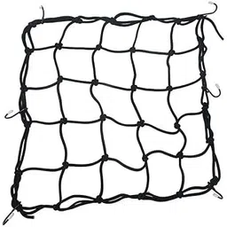 generic Fuel Helmets Bungee Cord Cargo Net (40 * 40 CM) Universal Luggage Holder - Strong & Elastic Mesh Soft Rope Straps for Holding Bags,Box for Bikes, Scooter, Cycle, Cars [Water Proof] tank, Seat, Carrier-picture-10