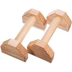 generic Gelife 2 PCS Wooden Push up Dips Bars Non-Slip Base Exercise Home Workout Equipment, Wooden Parallettes Pushup Stand for Planks Calisthenics Fitness Muscle and Training-picture-30