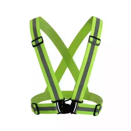 GENERIC Green Safety Cross Belt Reflective Jacket (Pack of 2)-picture-39