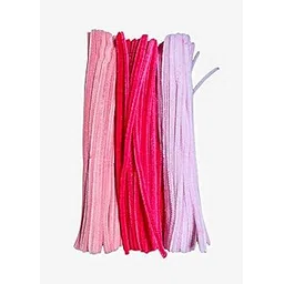 generic Just Flowers Pipe Cleaner for Craft Flower, 3 Shades of Pipe Cleaners Stem 12 Inch Long Fuzzy Sticks, Chenille Stem for Flower Making Craft (Pink Shades, 100 Pc)-picture-11