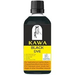 generic KAWA Black Dye for Shoes, Leather,& Microfibre Material, Matte Finish Set of 1. (30ml)-picture-23